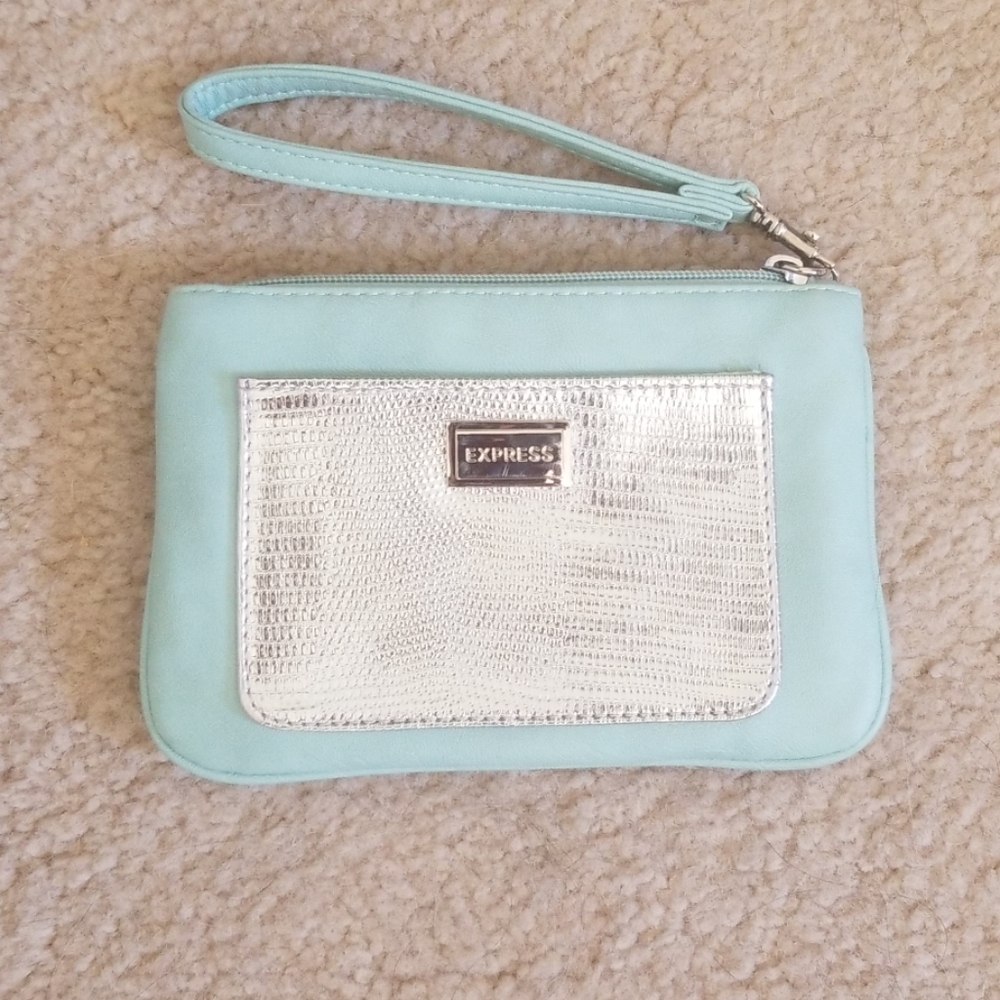 Express Mint Green Wristlet